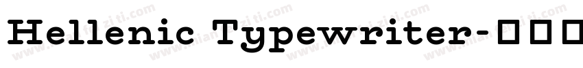 Hellenic Typewriter字体转换